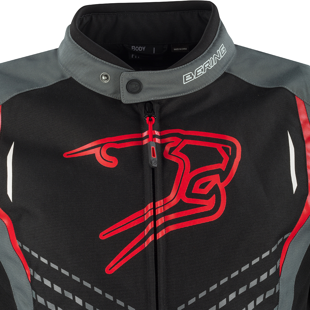 Bering - Blouson Gang Gris / Noir / Rouge