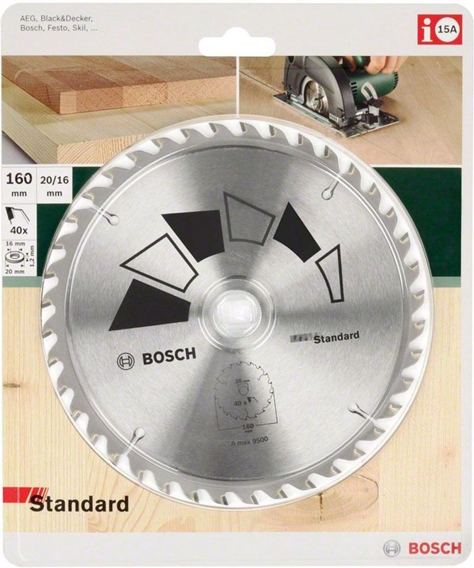 Bosch - Cirkelzaagblad - Hout - 130mm - 40 Tanden - ATB Tandgeometrie