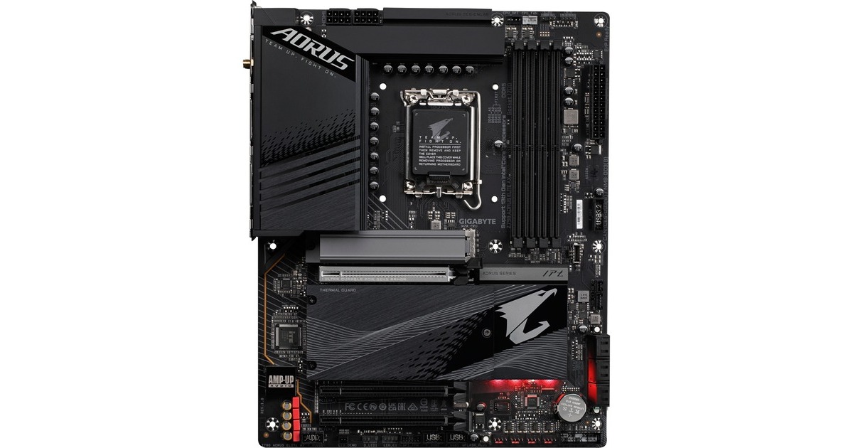 GIGABYTEZ790 AORUS ELITE AX socket 1700 moederbord  (Zwart, RAID, 2,5Gb-LAN, WLAN, BT, Sound, ATX)