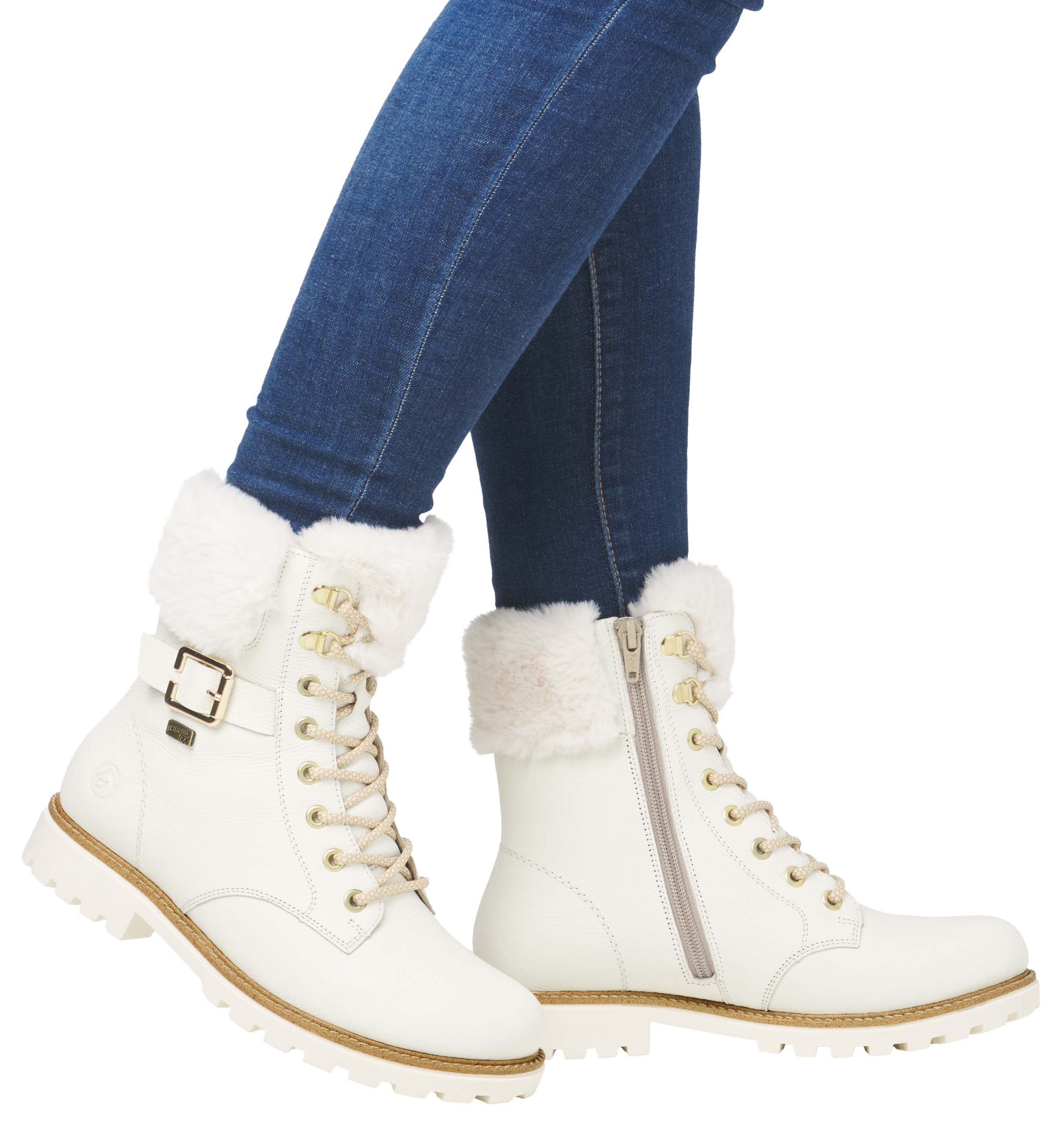 Remonte Winterboots »Elisabeth Hurley-Collection«  , Schnürboots, Outdoorschuh, Schnürstiefelette mit Zierschnalle