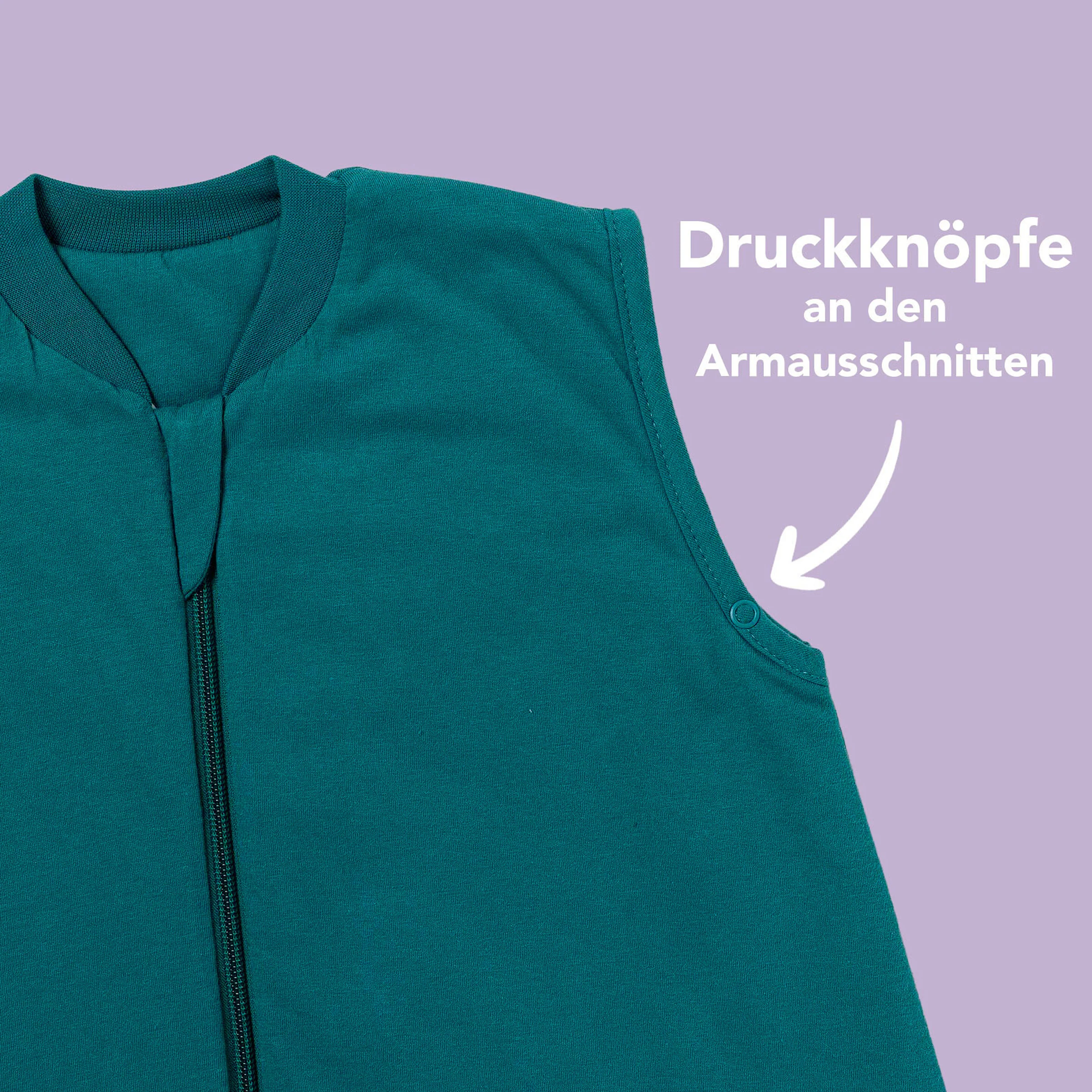 schlummersack Schlafsack mit Füßen 2.5 Tog Petrol