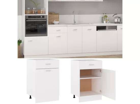 Armoire de cuisine Blanc 50x46x81,5