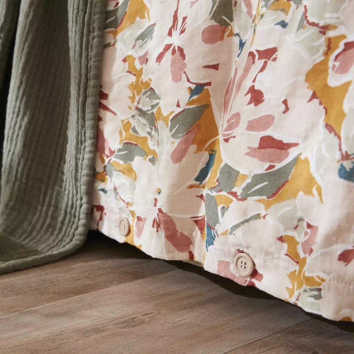 Housse de couette gaze de coton (260 x 240 cm) April Multicolore