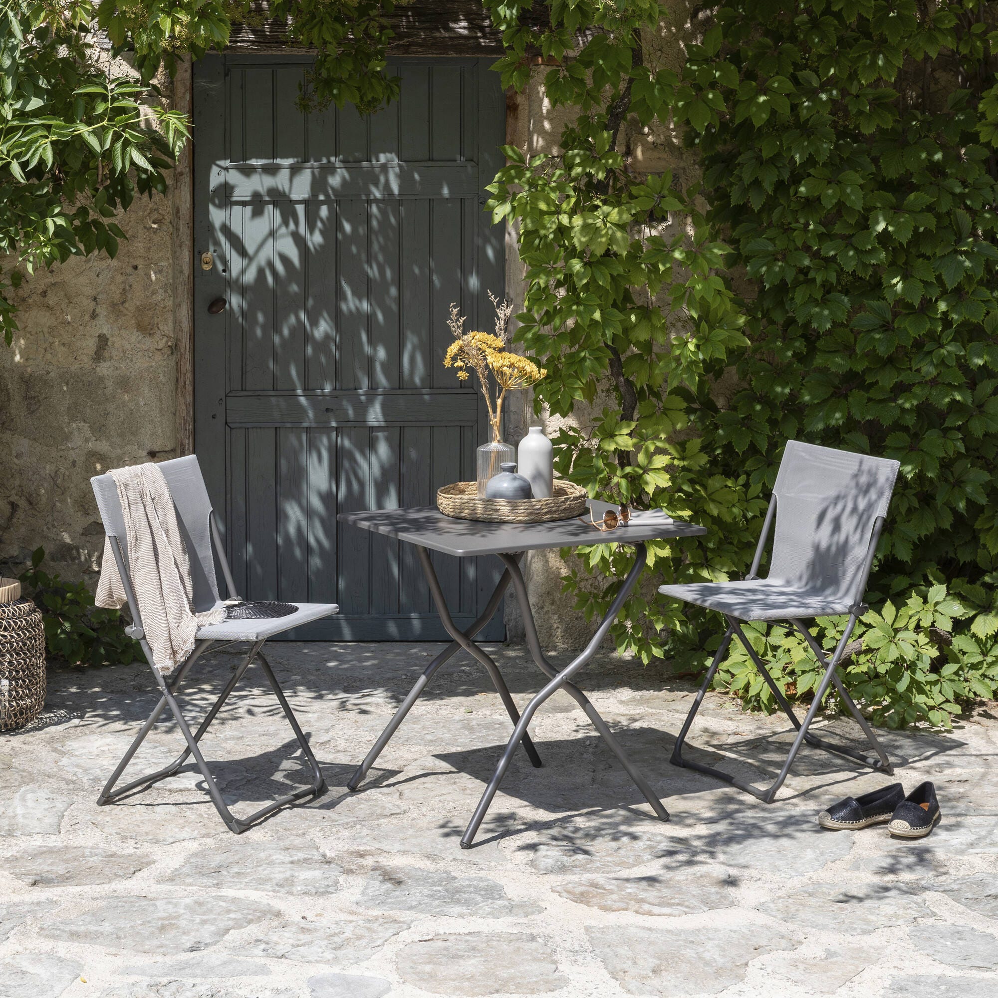 Ultra - kompakter Klappstuhl Balcony Batyline® Iso Braun Terre-Titane