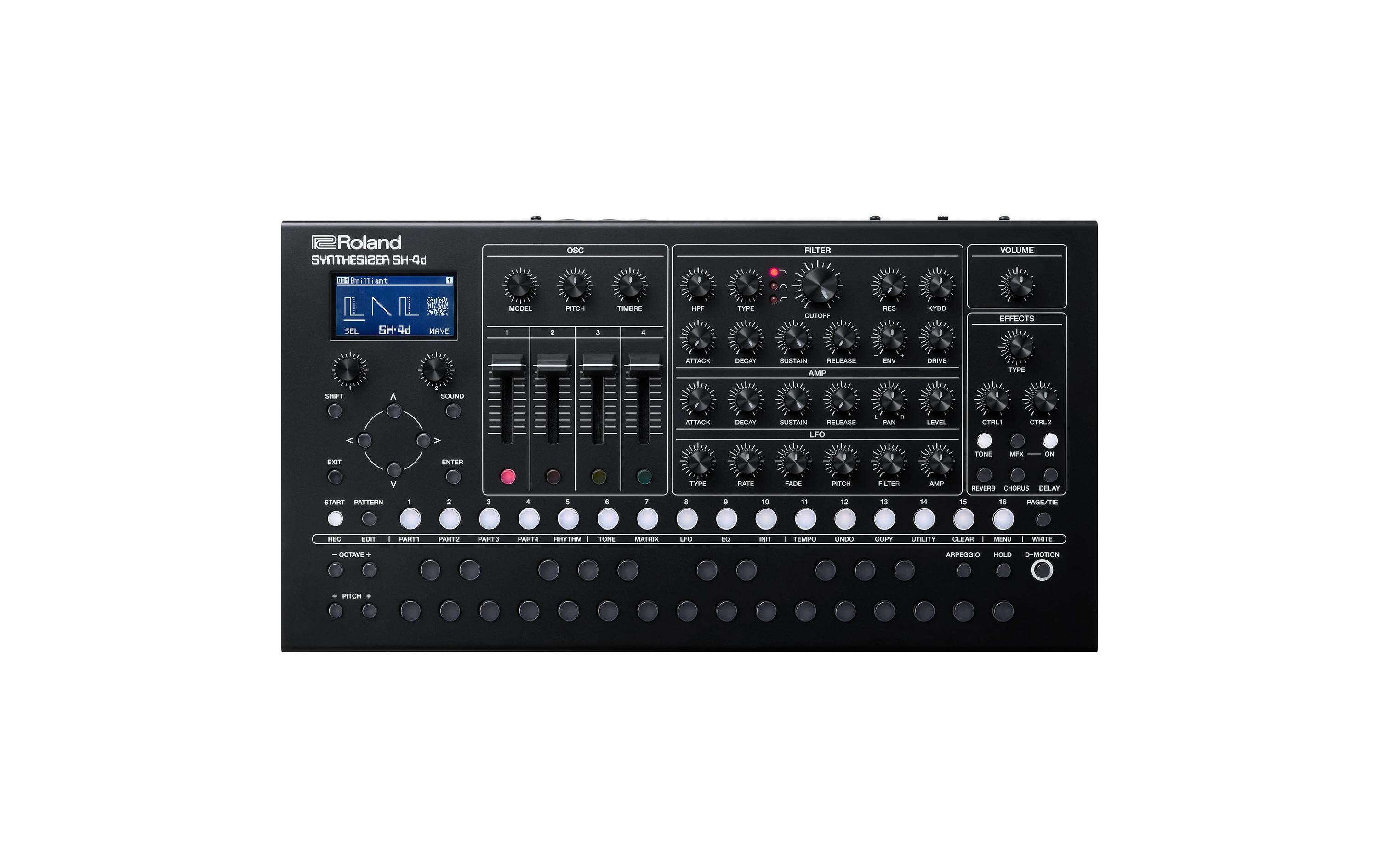 Synthesizer SH-4d<br>Desktop-Synthesizer mit tiefgreifenden Synthese-Tools