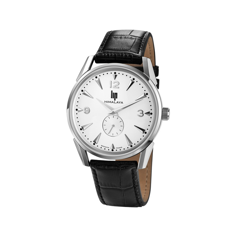 Montre Lip homme acier bracelet cuir