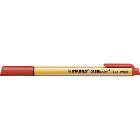 Umweltfreundlicher Filzschreiber - STABILO GREENpoint - 3er Pack - blau, schwarz, rot