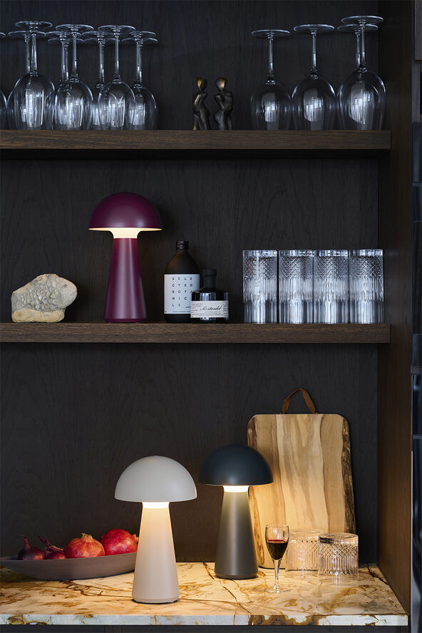 Sirius Sam Rechargeable Table Lamp Bordeaux