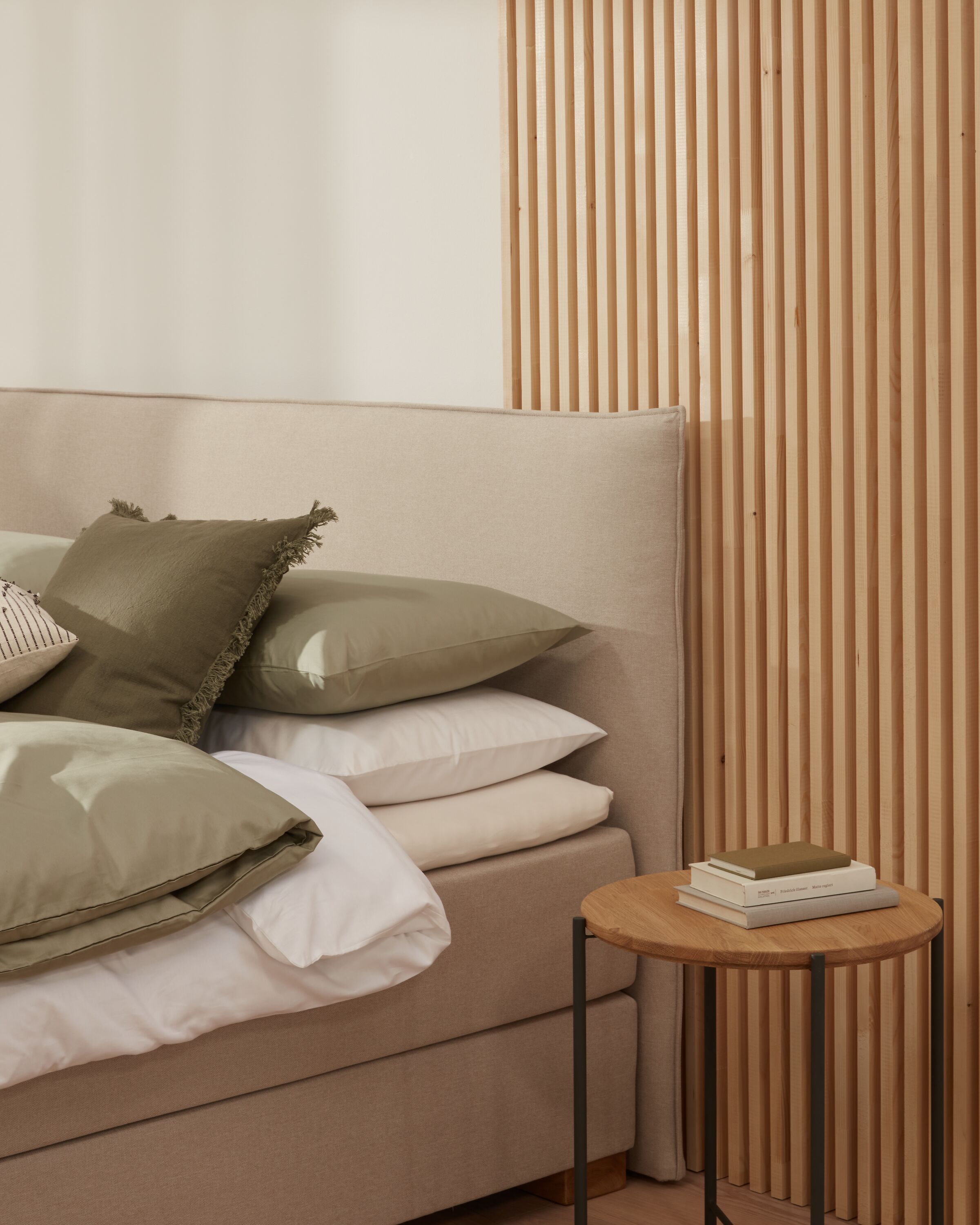 bico GOODNIGHT Boxspringbett - Beige / B: 160.0 cm x T: 200.0 cm