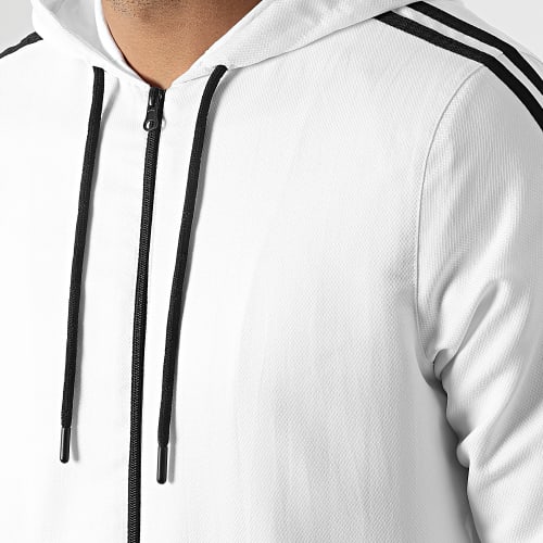 Ensemble De Survêtement Avec Bandes 0042 Noir Blanc