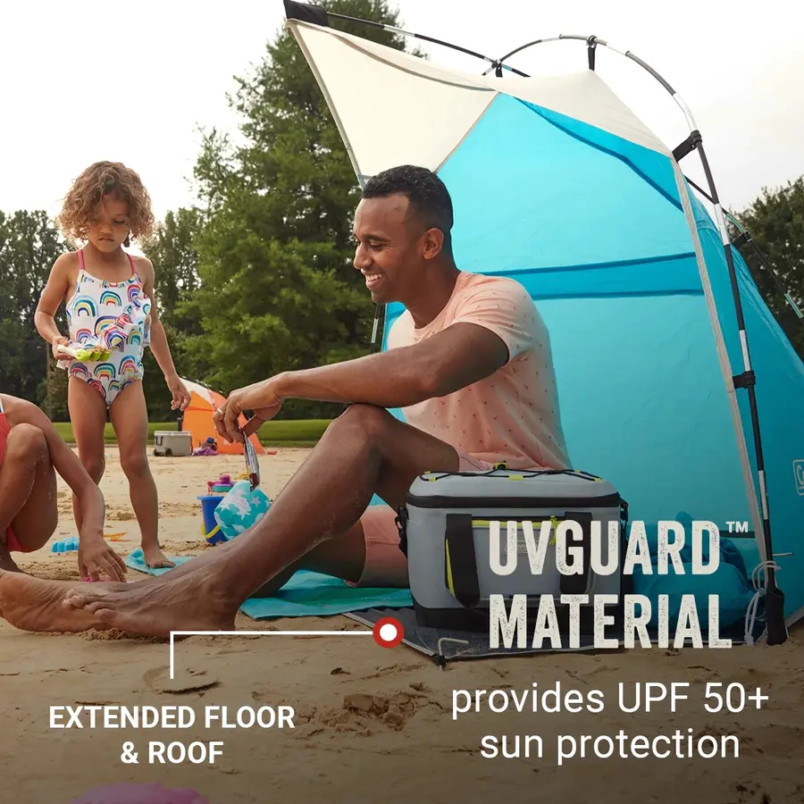 Skyshade&trade; Small Compact Beach Shade, Caribbean Sea