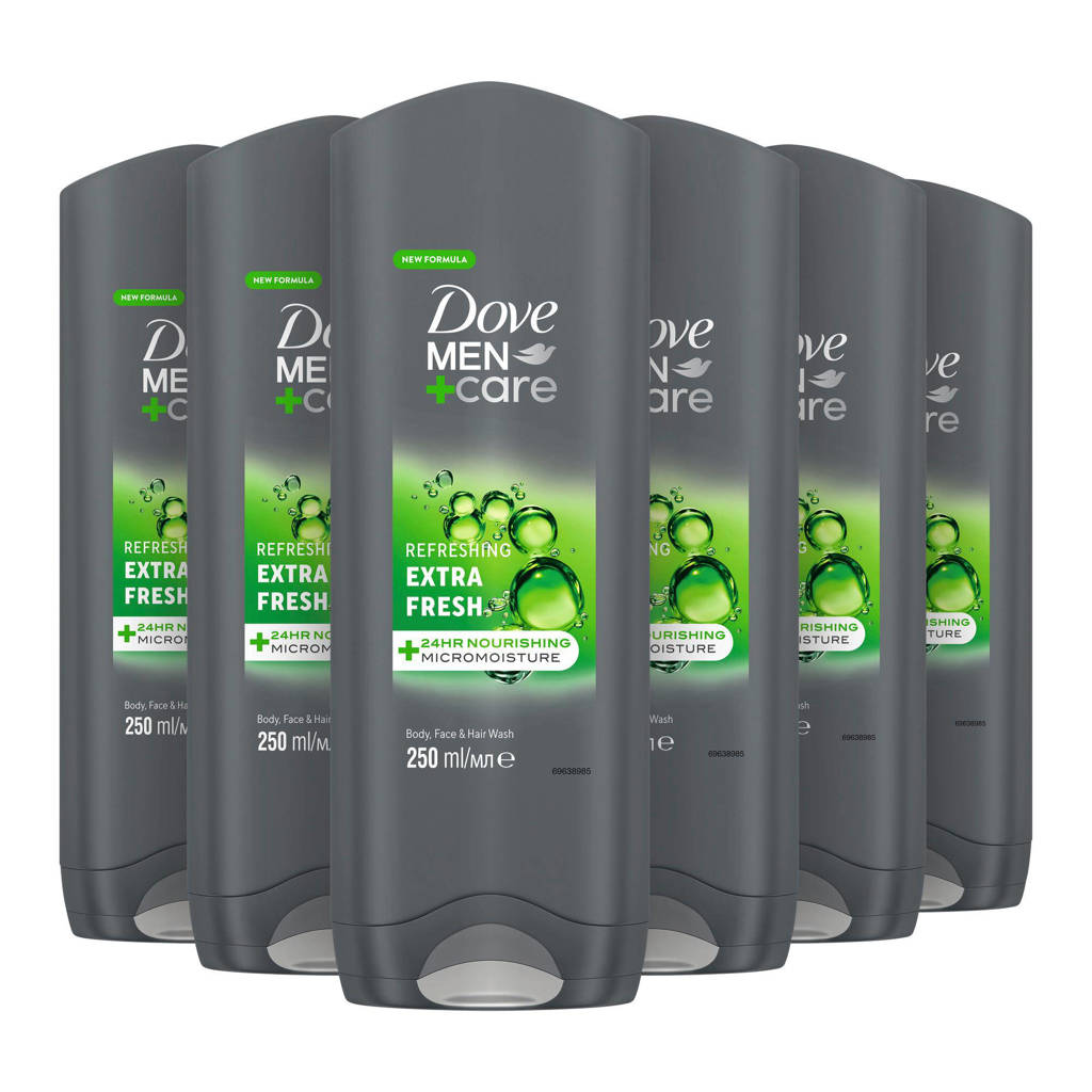 Extra Fresh 3-in-1 douchegel - 6 x 250 ml