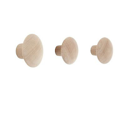 Porte-manteau à fixer pin naturel Form Lomé
