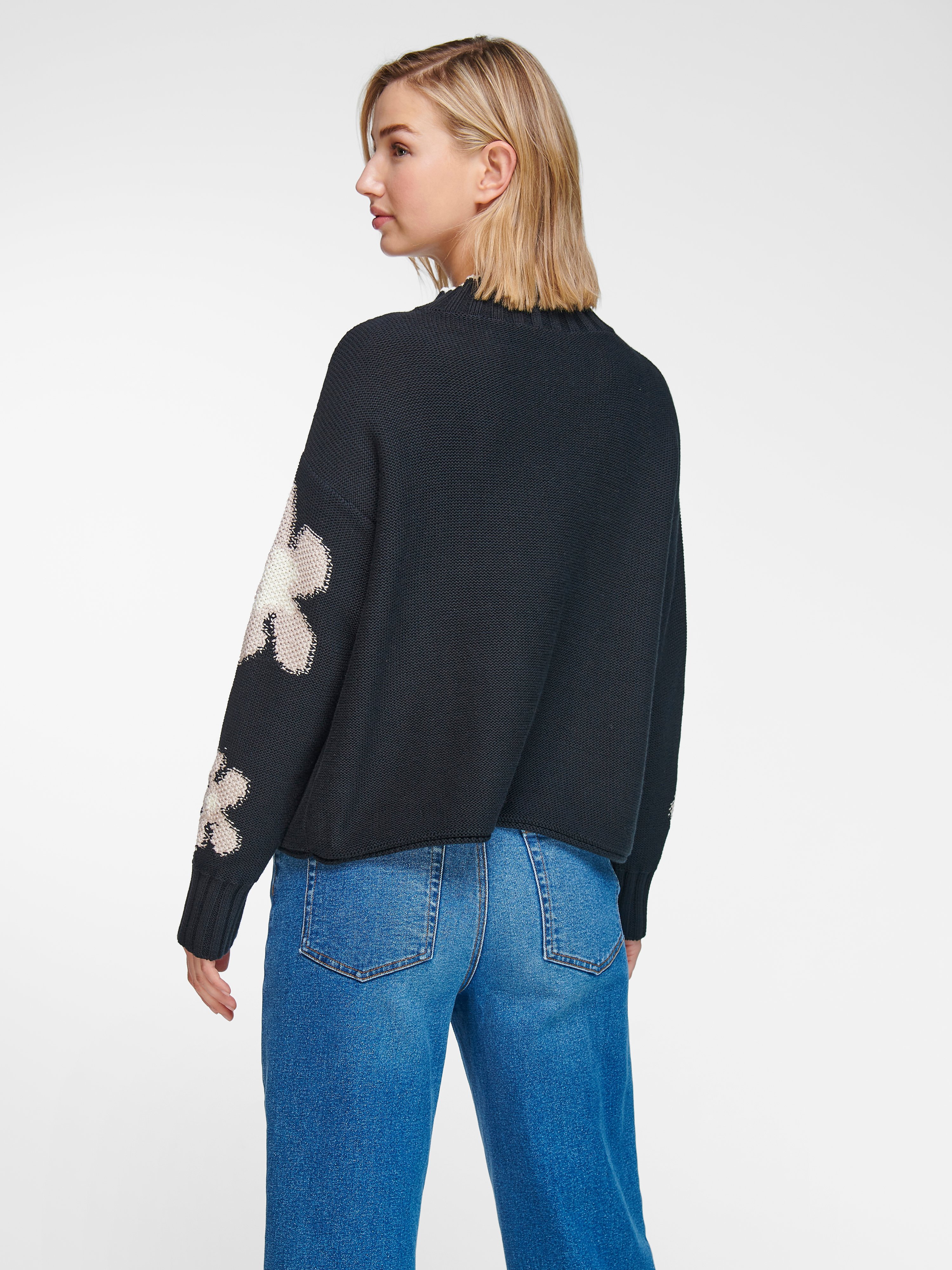 Pullover mit Stehbund