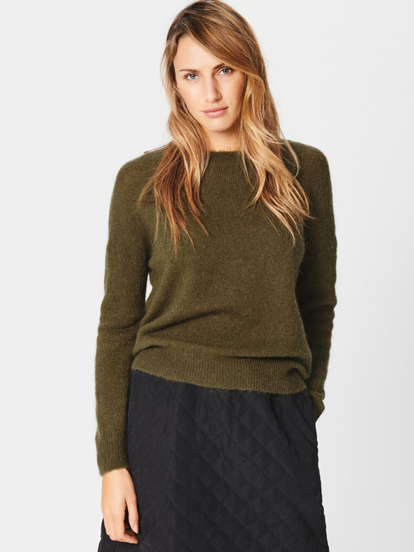 Femme Mohair O-Neck Pullover