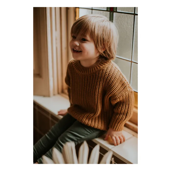 Yuki Pull Chunky Coton Bio | Ocre