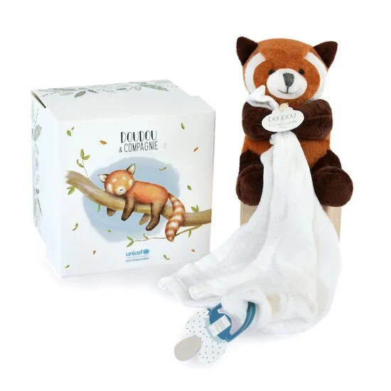 Unicef Doudou attache-sucette   Panda roux        de               Histoire d'ours