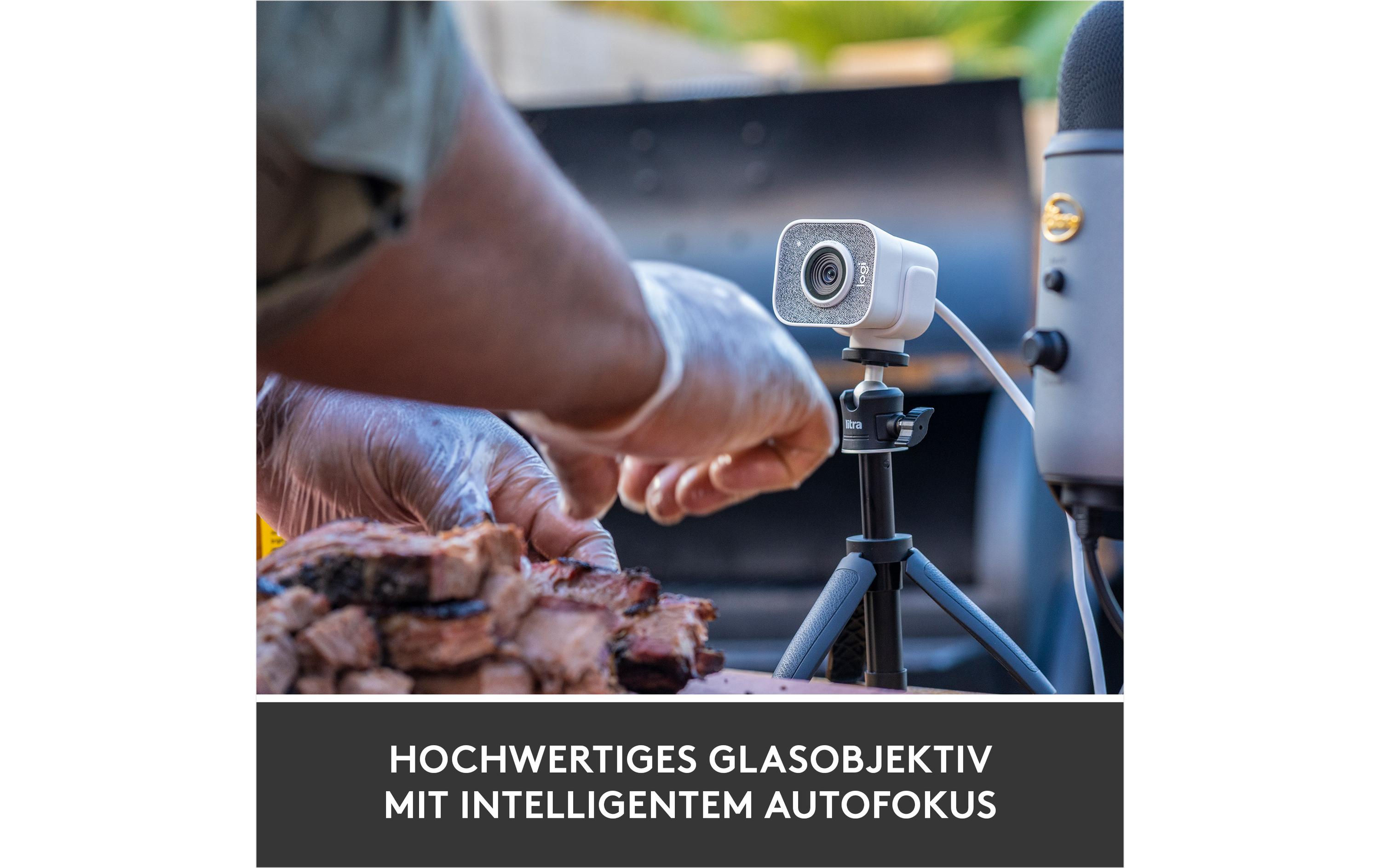 Webcam StreamCam Weiss<br>Full-HD Streaming Webcam mit USB-C Anbindung