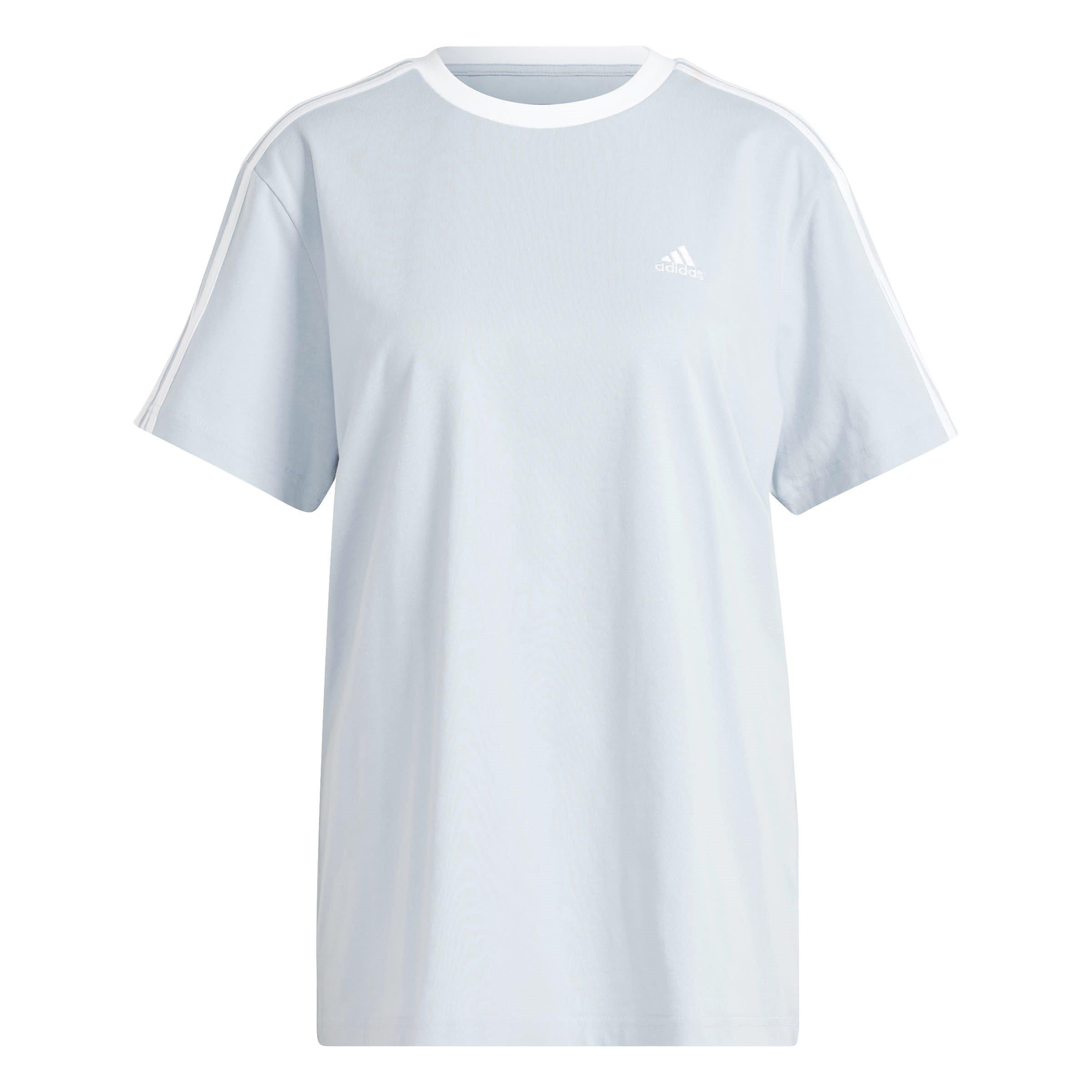 adidas Essentials 3 Stripe T-Shirt Womens