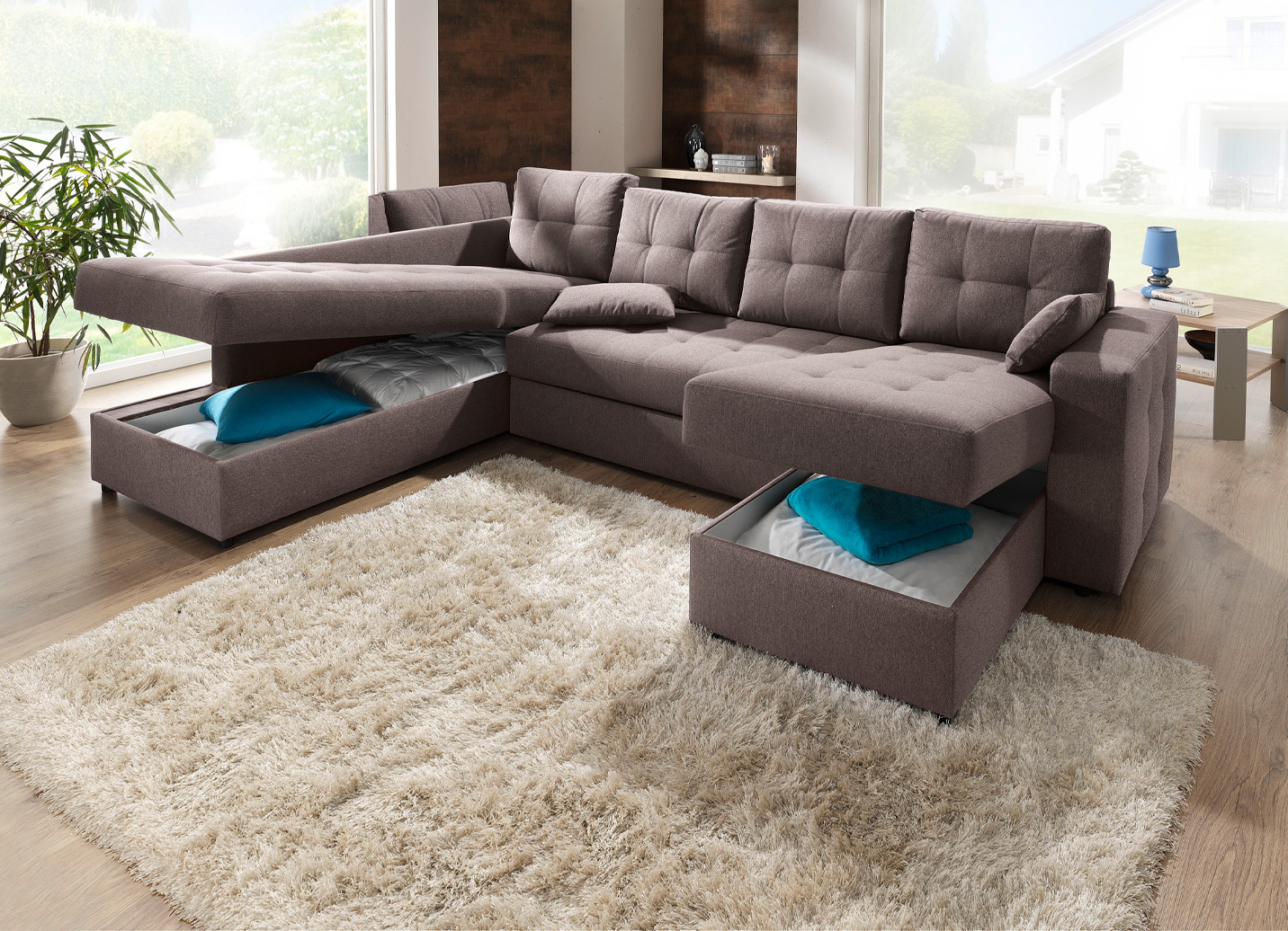 Polstermöbel mit Bettfunktion