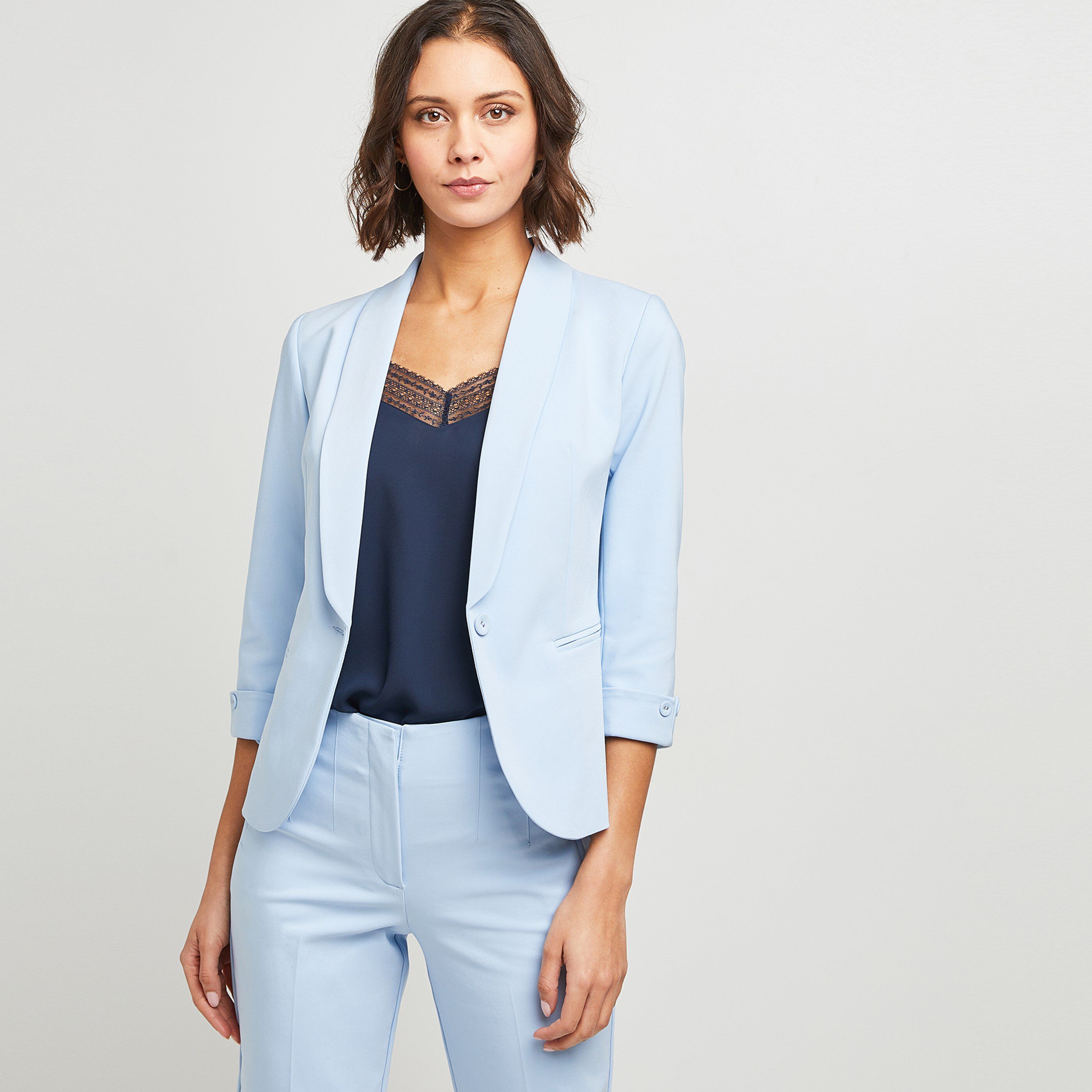 Veste de tailleur femme - BLEU CLAIR