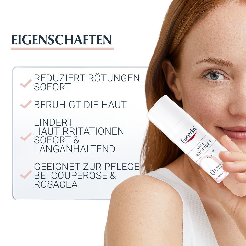 Eucerin® AntiRötungen Beruhigende Pflege – für sehr empfindliche und gerötete Haut & zur Behandlung der Eigenschaften von sehr empfindlicher Haut