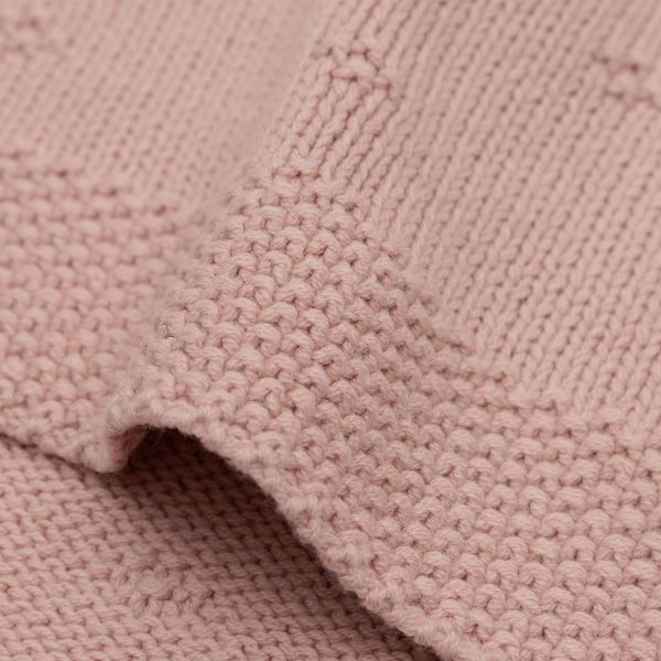Jollein Ledikantdeken Cosy Knit Wild Rose 100 x 150 cm