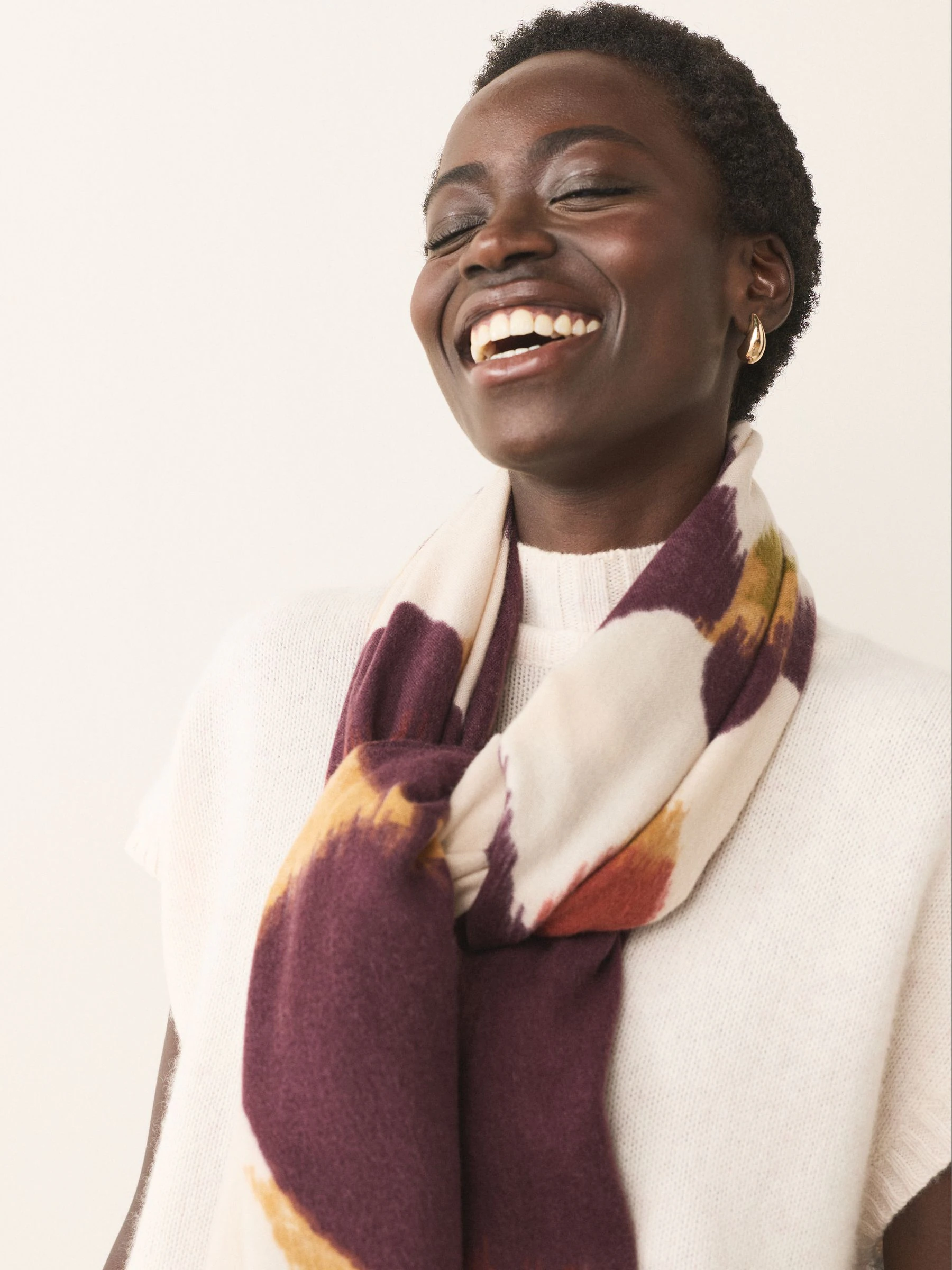 Bordeauxrood - Midweight Woven Blanket Scarf