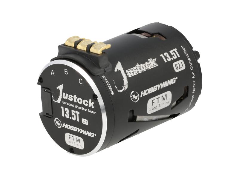 Hobbywing Brushless Motor Xerun Justock G2.1 13.5T, 3200kV Brushless Sensored Motor für Stock On-Road und Drifter im Massstab 1:10