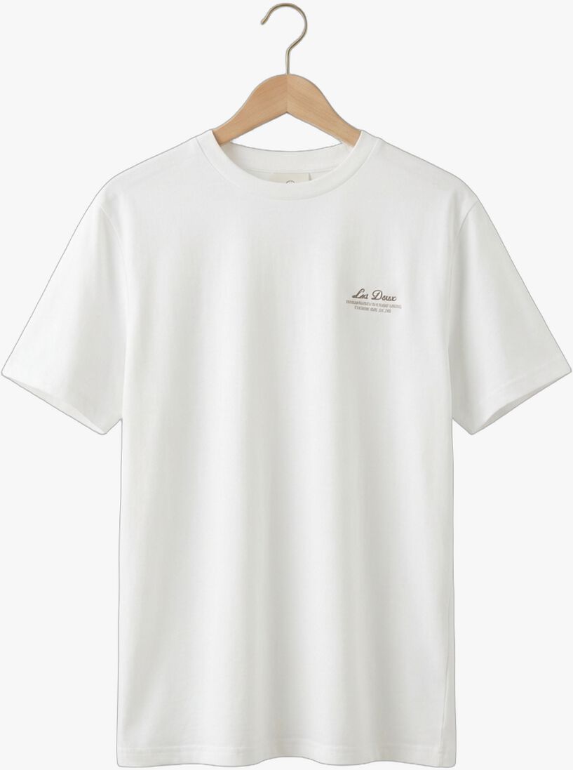 witte les deux t-shirt ben globe t-shirt