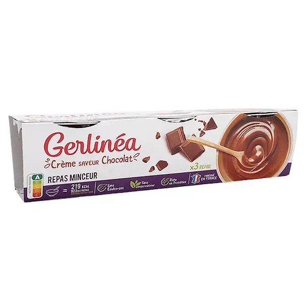 Creme de Refeição Emagrecedor Gerlinéa Chocolate 3 x 210g
