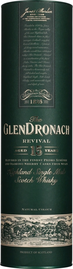 GLENDRONACH 15 YEARS REVIVAL SINGLE MALT 70CL