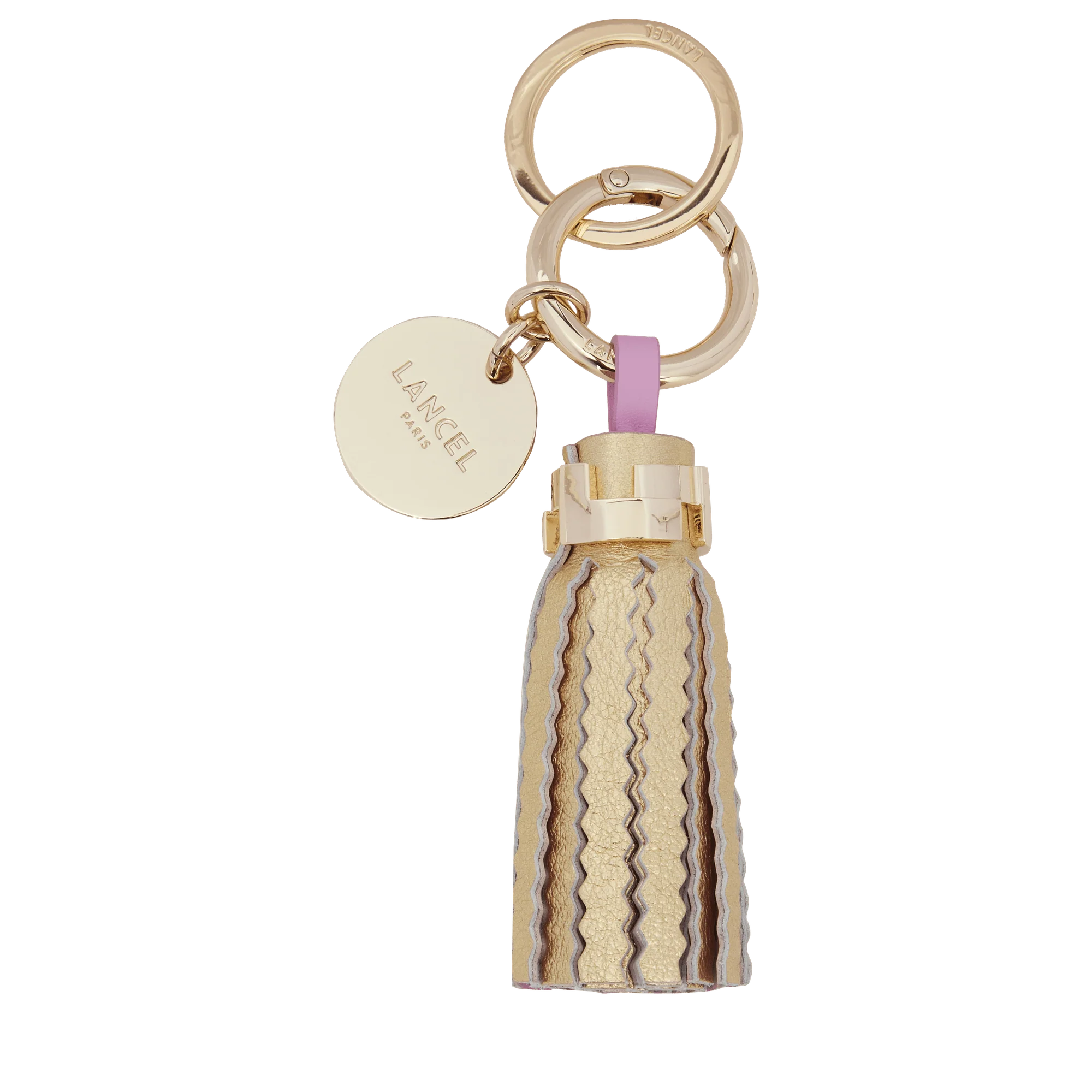Zig zag tassel keyring Neo Carre L Tassel-Dore/Marshmallow