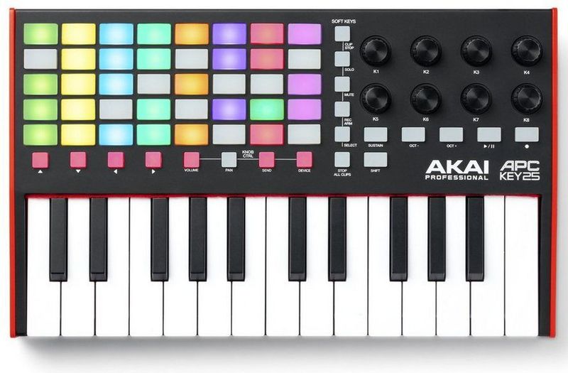 Akai Professional APC Key 25 MK2 - USB MIDI-keyboardcontroller - 25 Toetsen - 40 RGB-pads
