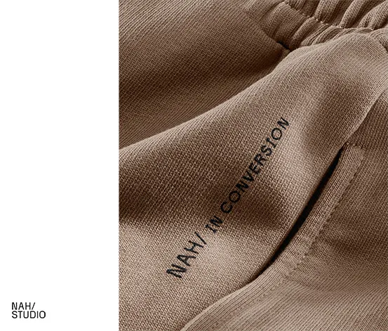 NAH/STUDIO Jogginghose | nachhaltige Baumwolle, hazelnut
