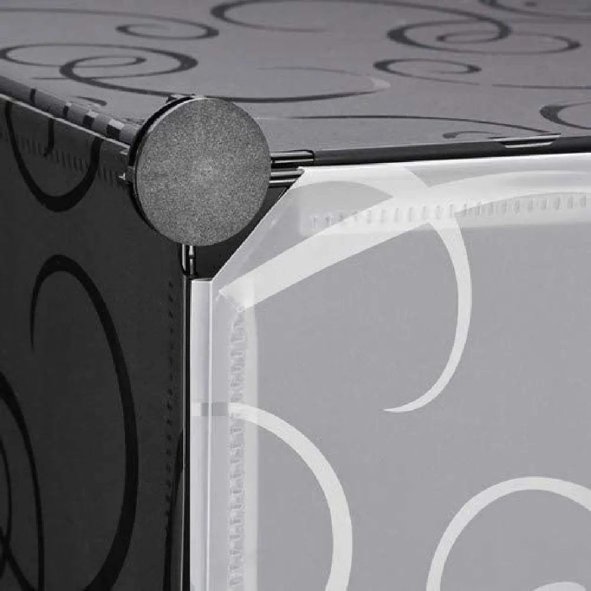 Helloshop26 Armoire à chaussures modulable - Noir