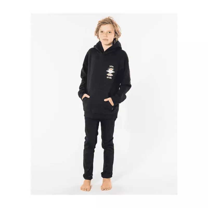 Sweat junior RIPCURL Search Icon Hood -Boy Black