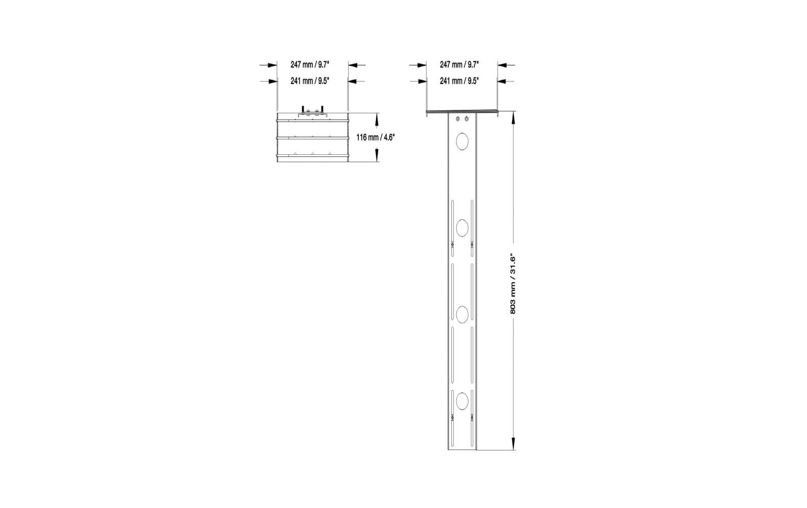 Halterung PLASMA-M2500CAMSHLF2 SchwarzNeomounts PLASMA-M2500CAMSHLF2 Kamerahalterung für PLASMA-M2500- und PLASMA-W2500 Modellen