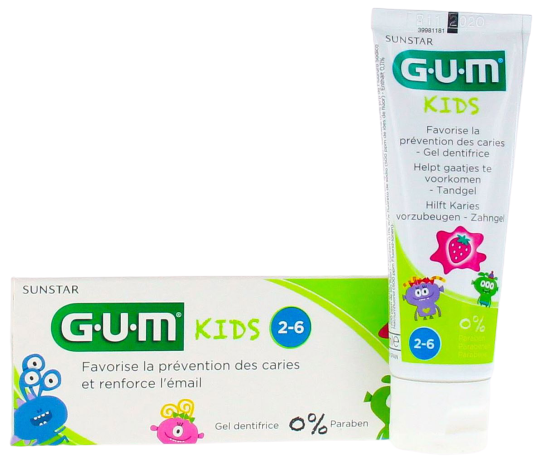 Gum Kids Tandpasta Aardbei 50ml