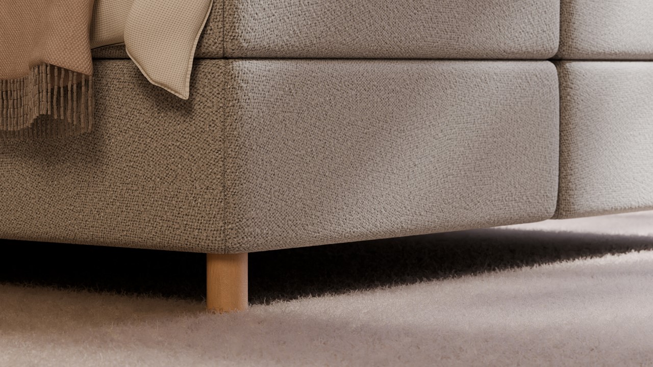 Boxspring Flow - Wool look off white