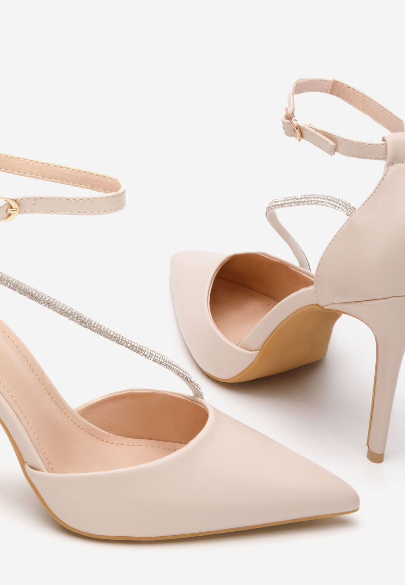 Chaussures stiletto élégantes beige Honeya