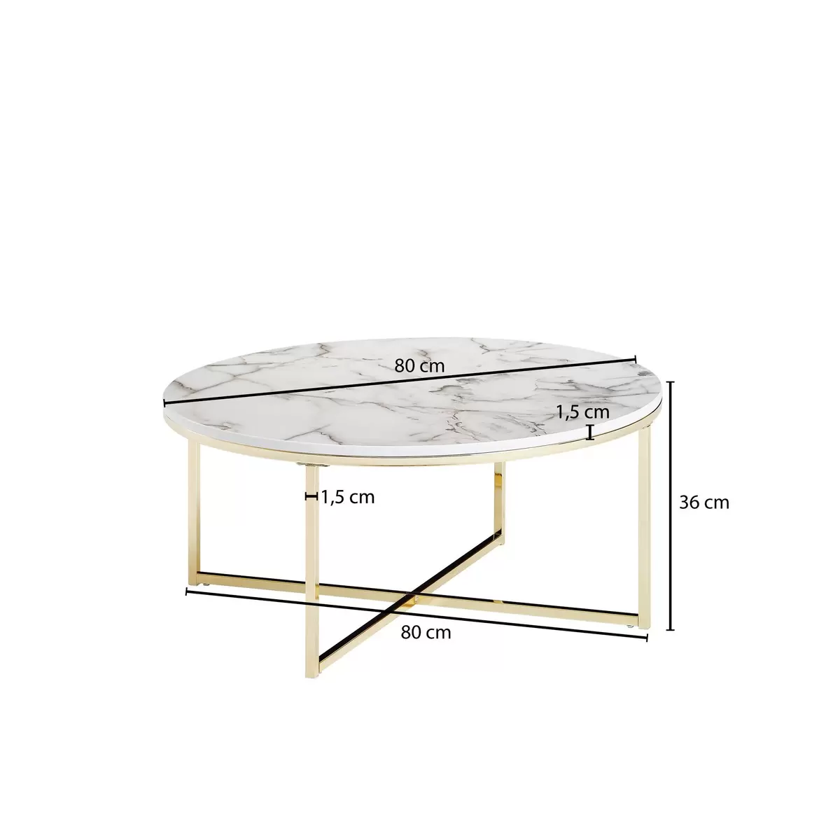 Couchtisch Marmi weiss