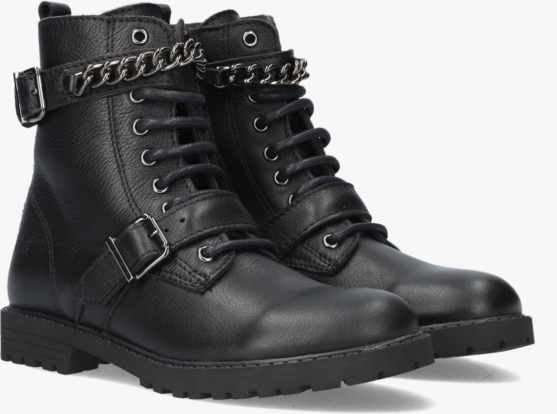 CLIC! zwarte clic! veterboots cl-20459