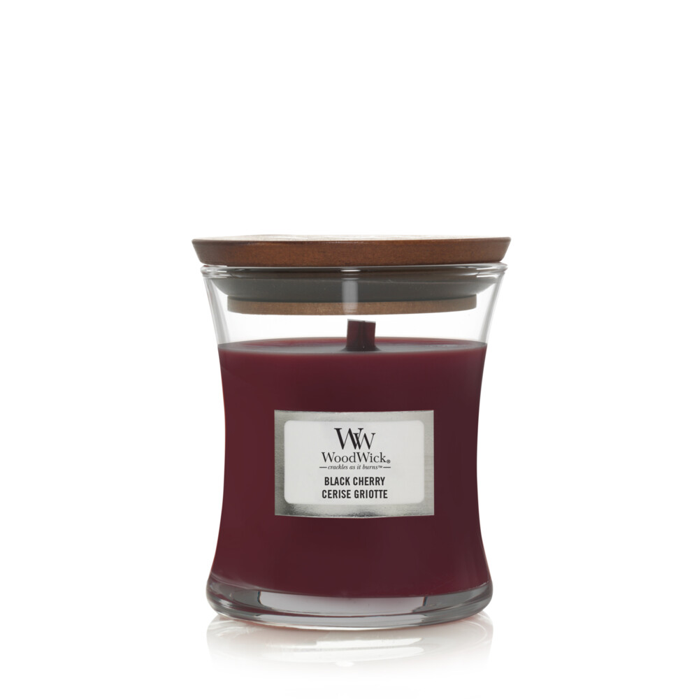 WoodWick Geurkaars Medium Black Cherry275 gr