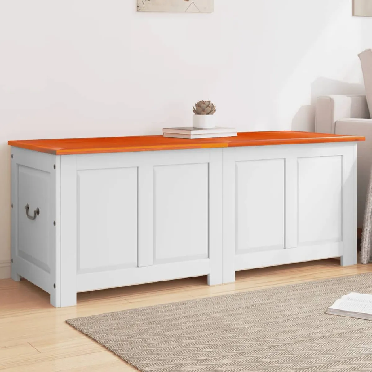 VIDAXL Coffre de Rangement - Bois d'Acacia
