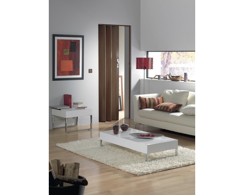 Grosfillex vouwdeur Axia teak 84 x 205 cm