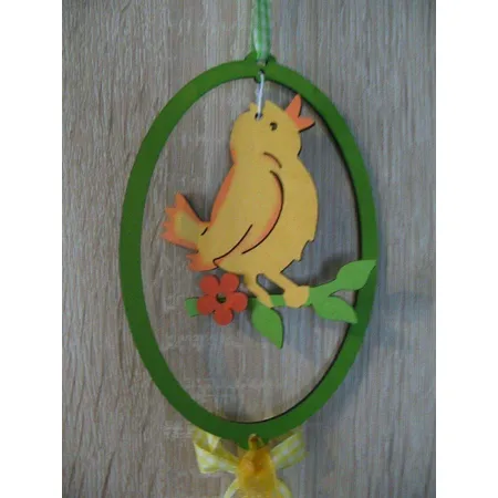 3Pagen Dekohänger Vogelmotiv aus Holz, ca. 50 cm