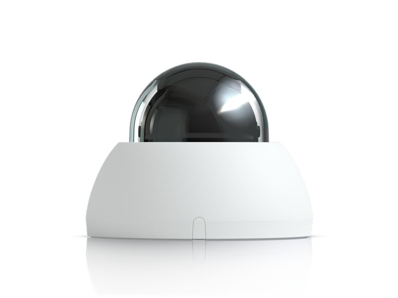 Ubiquiti Netzwerkkamera UniFi AI Dome Weiss Allwetter-feste, vandalismusgeschützte 4K PoE Dome-Kamera mit erweiterten KI-Fähigkeiten und Langstrecken-IR-Nachtsicht