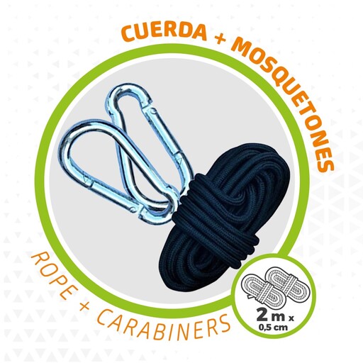 Rede de camping ultraleve suspensa com acessórios de montagem Aktive