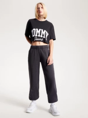 Camiseta Varsity Cropped com Logo